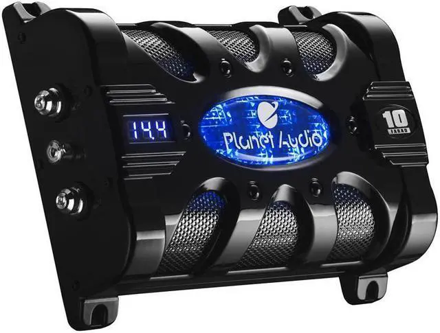 Alt view image 6 of 14 - Planet Audio PC10F 10 Farad 20-Volt Digital LED Car Audio Power Capacitor Cap