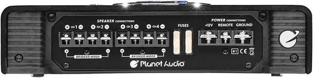 Alt view image 3 of 8 - Planet Audio 1600W 4 Channels Bridgeable MOSFET Power Amplifier With Remote Subwoofer Control