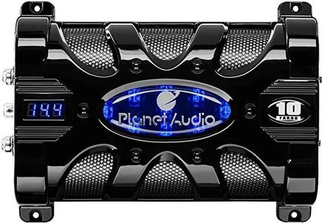Alt view image 4 of 14 - Planet Audio PC10F 10 Farad 20-Volt Digital LED Car Audio Power Capacitor Cap