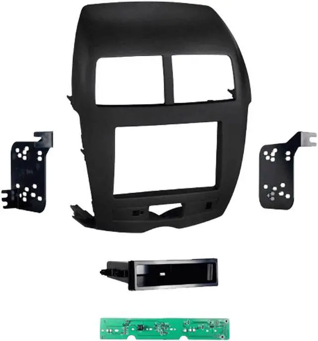 Alt view image 2 of 6 - Metra 99-7014B 1 or 2 DIN Dash Kit w/ Amp Interface for 2011-2014 Mitsubishi Outlander Sport Vehicles