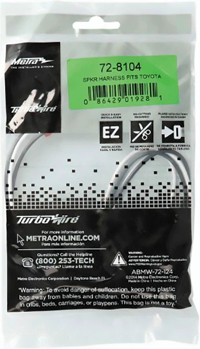 Alt view image 6 of 7 - Metra 72-8104 Speaker Connector for Select Lexus/Scion/Toyota (2 pairs)