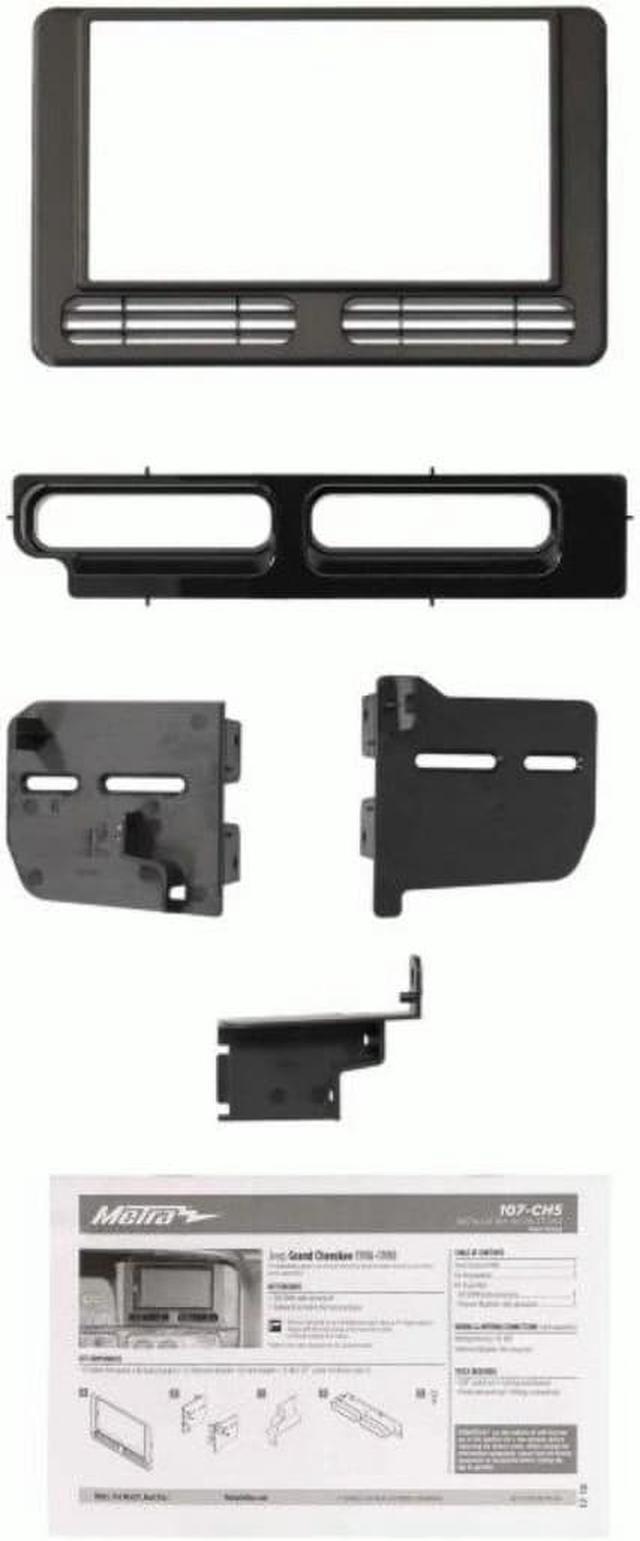Alt view image 6 of 7 - Metra 107-CH5 Double Din Installation Kit for 1996-1998 Jeep Grand Cherokee Vehicles