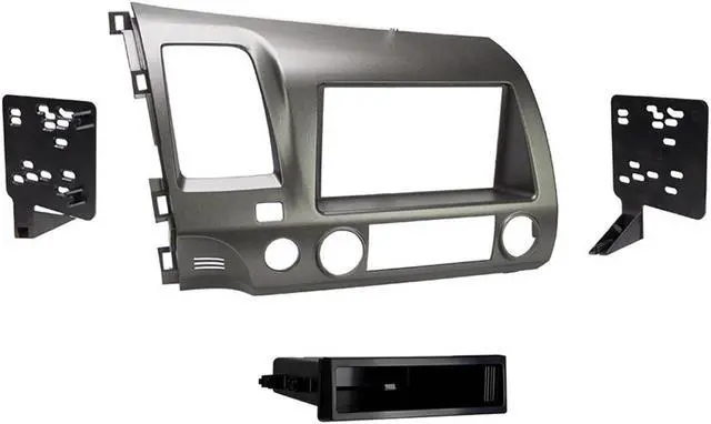Alt view image 2 of 5 - Metra 99-7816T 1 or 2 DIN Dash Kit w/ Wiring Harness & Antenna Adapter for Honda Vehicles