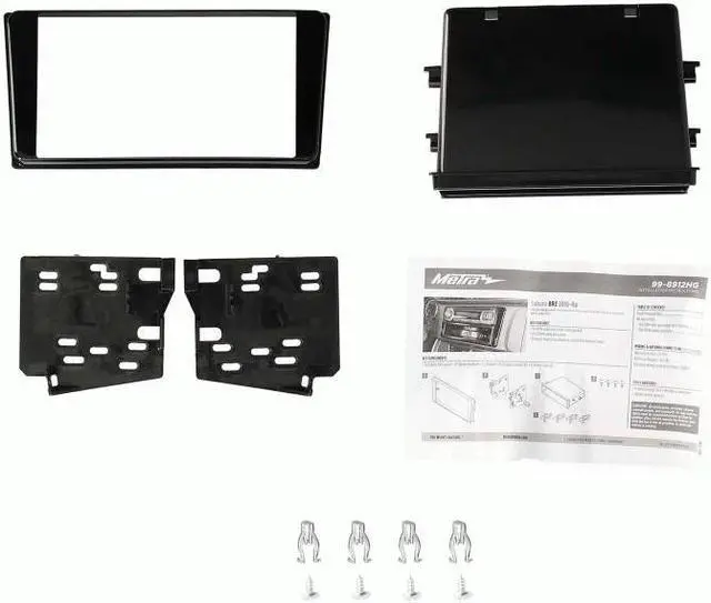 Alt view image 4 of 7 - Metra 99-8912HG 1 or 2 DIN Dash Kit w/ Wire Harness  Antenna Adapter for Select Subaru/ Toyota Vehicles