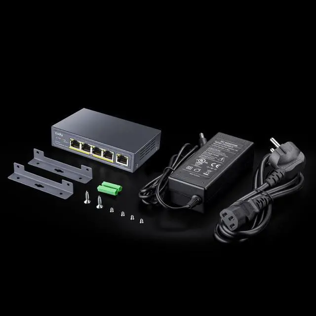 Alt view image 5 of 6 - Cudy GS1005P 5-Port Gigabit POE+ Switch 60W PoE 5 10/100/1000Base-TX Ports