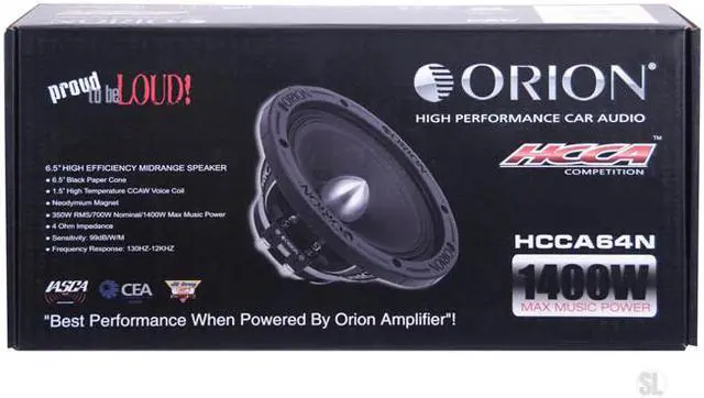 Alt view image 3 of 4 - Orion HCCA64N 6.5" 1400W Max Power 4 Ohms Car Midrange Speaker (Pair)