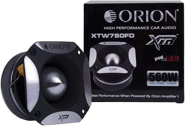 Alt view image 5 of 7 - Orion XTW750FD  Super Bullet Tweeter Speaker