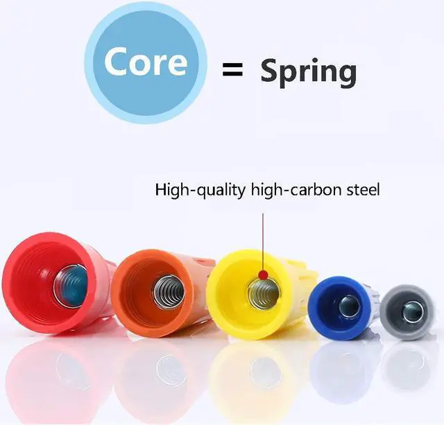 Alt view image 4 of 6 - Twist Type Wire Connector Wire Nuts AWG 18-16 UL Listed Orange 500 pcs.