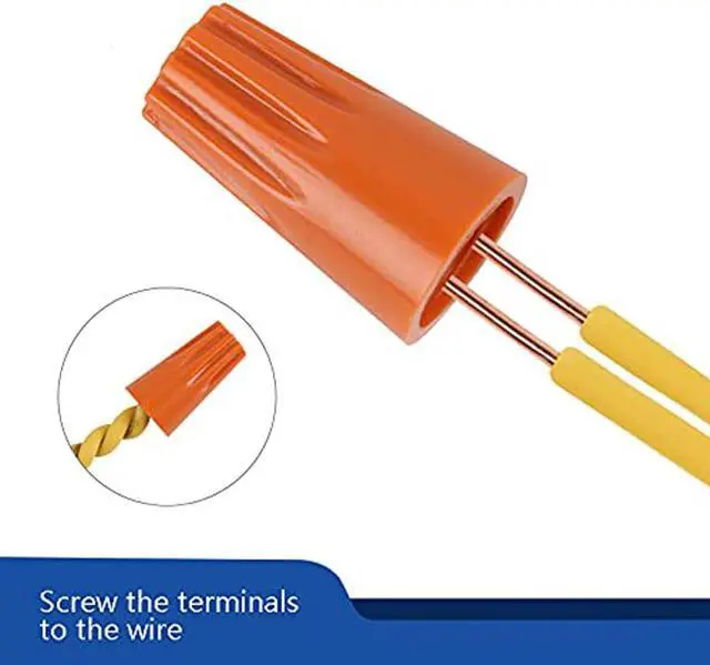 Main image of Twist Type Wire Connector Wire Nuts AWG 18-16 UL Listed Orange 500 pcs.