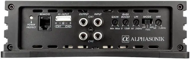 Alt view image 3 of 4 - Alphasonik NA1000.2 Neuron Series Class A/B 2-Channel 1000 Watts 4 Ohms Car Amplifier