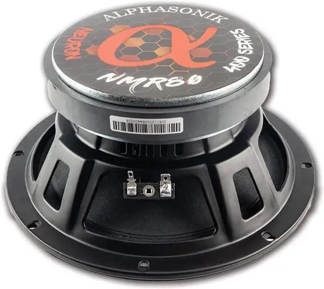 Alt view image 6 of 9 - Alphasonik NMR80 Neuron Series 8" 800 Watts Mid Range Speaker 4 Ohms (Pair)