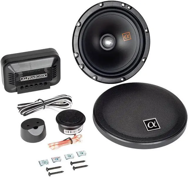 Alt view image 2 of 9 - Alphasonik NS650C Neuron Series 6.5" 180 Watts Component Speaker System (Pair)
