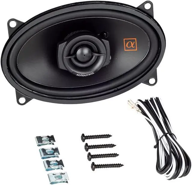 Alt view image 2 of 8 - Alphasonik NS46 Neuron Series 4 x 6 120 Watts 2-Way Full Range Car Audio Speaker (Pair)