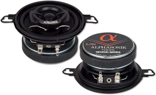Main image of Alphasonik NS35 Neuron Series 3.5" 90 Watts 2-Way Full Range Car Audio Speaker (Pair)
