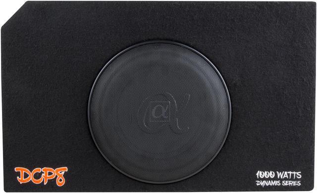 Main image of Alphasonik Dynamis DCP8 8" 1000W 4-Ohm Shallow Mount Flat Enclosed Subwoofer (Each)