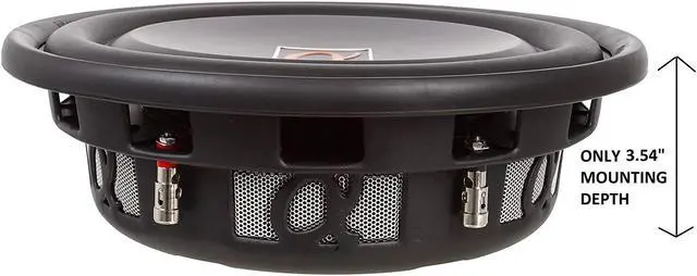 Alt view image 4 of 8 - Alphasonik TSW312 Treis 300 Series 12" 1500 Watts Single 4-Ohm Car Subwoofer (Each)