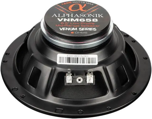 Alt view image 6 of 9 - Alphasonik VNM658 Venum Series 6.5" Midrange Speakers Low Profile 1200W 8 Ohm Pair