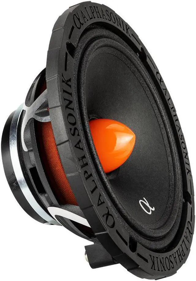 Alt view image 4 of 10 - Alphasonik MPRO658 Mayhem Series 6.5" Midrange Speakers 1400W 8 Ohm Neodymium Pair