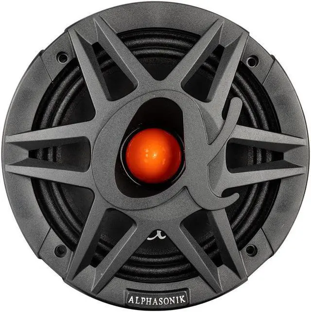 Alt view image 6 of 10 - Alphasonik MPRO658 Mayhem Series 6.5" Midrange Speakers 1400W 8 Ohm Neodymium Pair