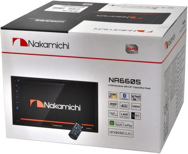 Alt view image 5 of 16 - Nakamichi NA6605 2-DIN CD/DVD Bluetooth Car In-Dash Receiver w/ 6.8" Touchscreen