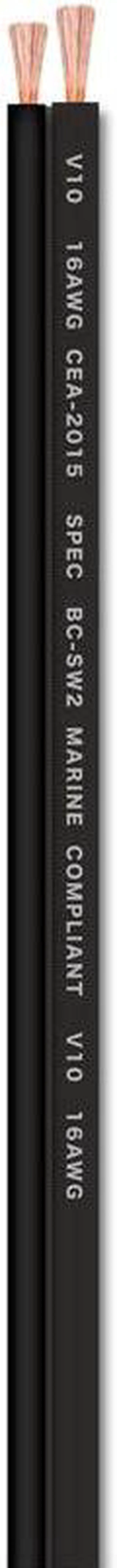 Main image of T-Spec V10SW12125-BK V10 Series Marine Grade 50 ft. 12 Gauge OFC Speaker Wire Black