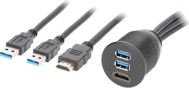 Alt view image 2 of 4 - The Install Bay IBR115 HDMI & 2 USB 3.0 Flush Mount