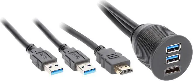 Main image of The Install Bay IBR115 HDMI & 2 USB 3.0 Flush Mount
