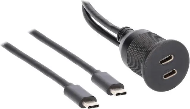 Main image of The Install Bay IBR113 Dual USB-C Charge And Data Flush Mount