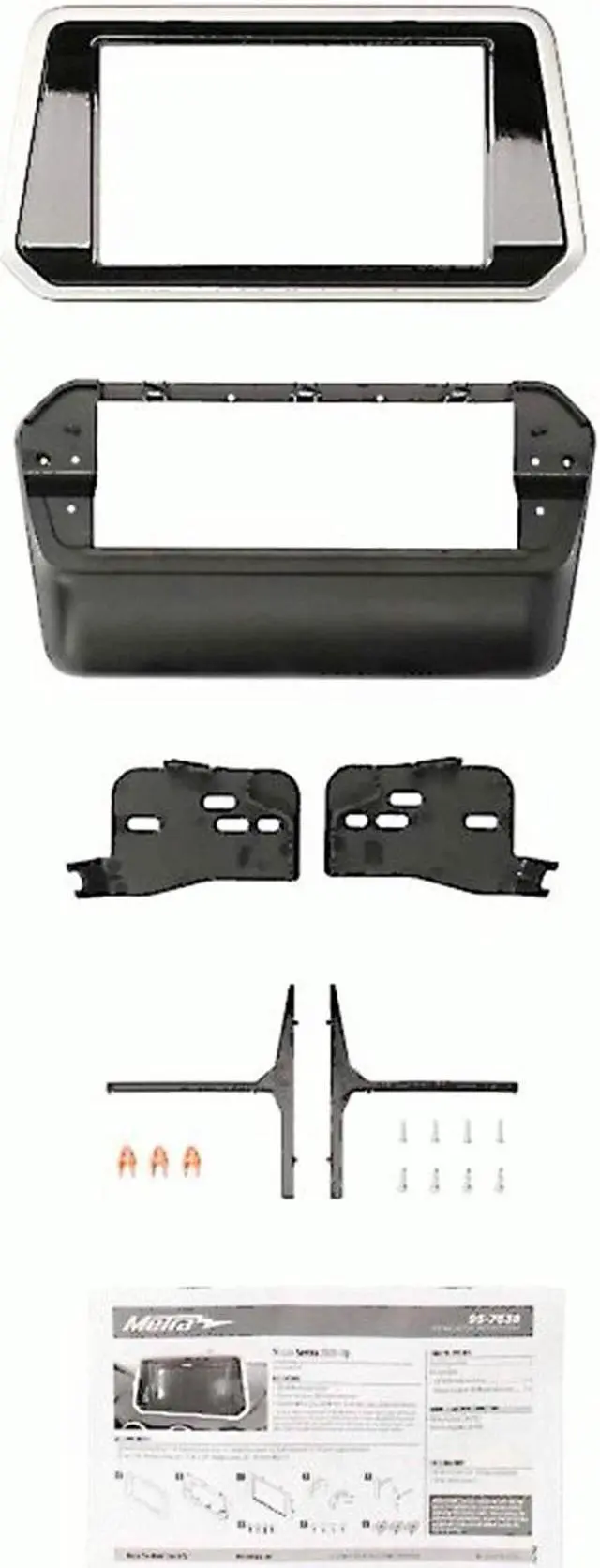 Alt view image 7 of 7 - Metra 95-7638 Double DIN Dash Kit for Nissan Sentra 2020-Up (Gloss Black)