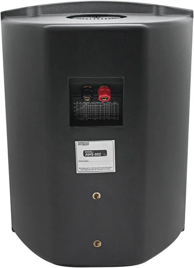 Alt view image 3 of 7 - Earthquake Sound AWS-802B Black 8" 200 Watt 8 Ohm All-Weather Indoor Outdoor Speaker (Each)