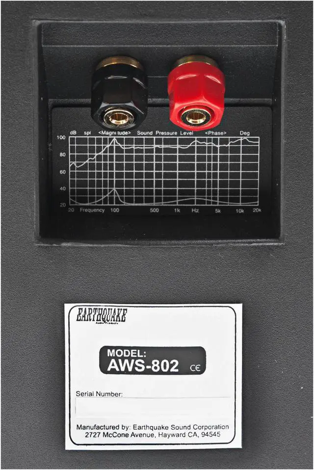 Alt view image 5 of 7 - Earthquake Sound AWS-802B Black 8" 200 Watt 8 Ohm All-Weather Indoor Outdoor Speaker (Each)