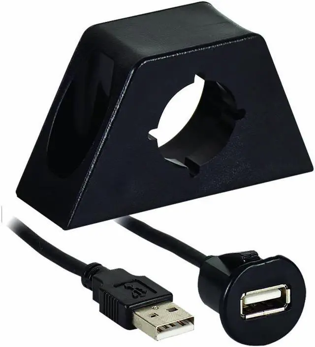 Main image of Axxess  AXUSBE-6 Male USB to Female USB Jack with Mount