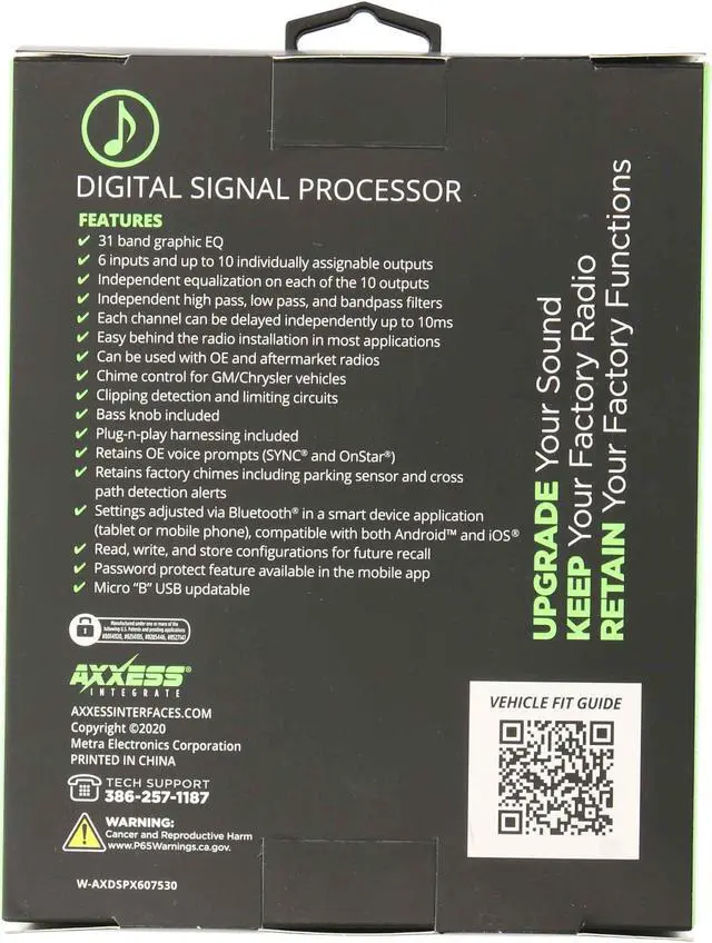 Alt view image 4 of 5 - Axxess AXDSPX-HN3 DSP Interface With Amp Bypass Harness for Honda 2016-Up