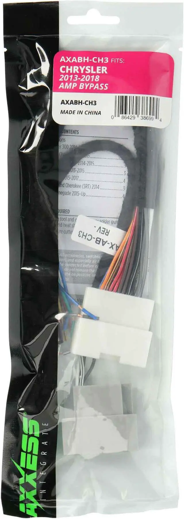 Alt view image 3 of 4 - Axxess AXABH-CH3 Amp Bypass Harness for select Chrysler 2013-2018