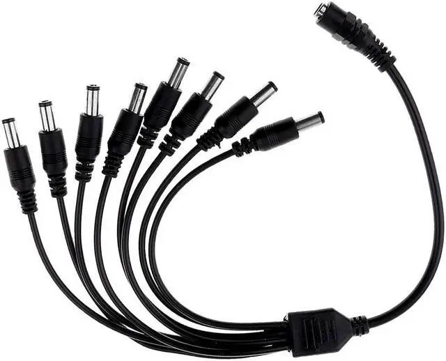 Alt view image 2 of 2 - DC 1 to 8 Power Splitter Adapter Cable Cord for 12V CCTV Security Cameras
