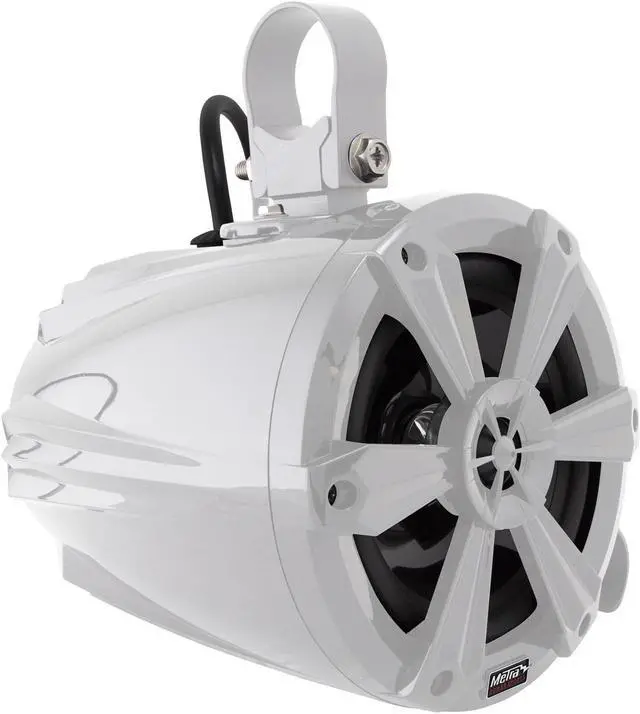 Alt view image 2 of 5 - Metra MPS-65WCSRGB 6.5" 120 Watts Marine Grade Tower Speaker with RGB Lights White (Pair)