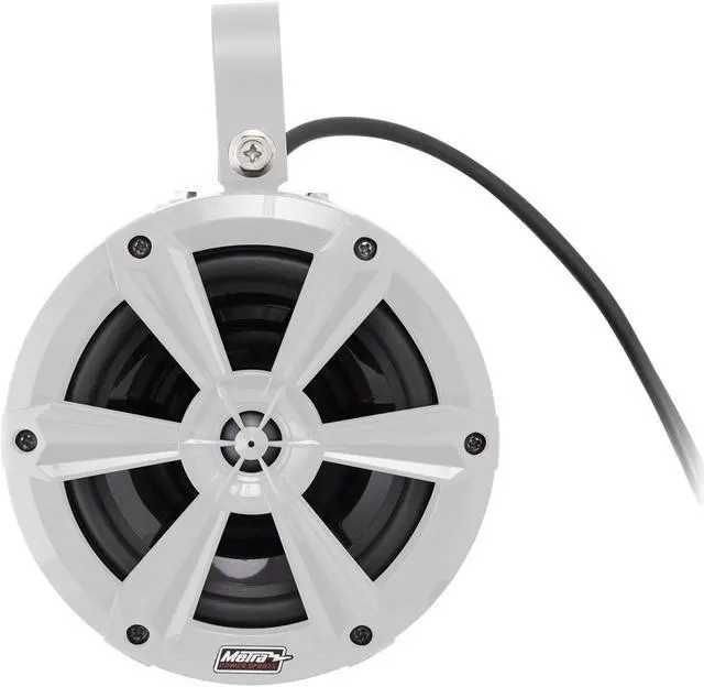 Alt view image 5 of 5 - Metra MPS-65WCSRGB 6.5" 120 Watts Marine Grade Tower Speaker with RGB Lights White (Pair)