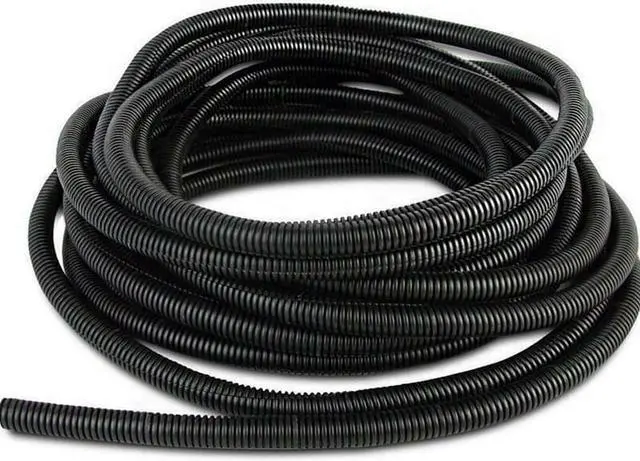 Alt view image 3 of 3 - High Quality 100 ft Feet 3/4" Split Wire Loom Conduit Polyethylene Tubing Black