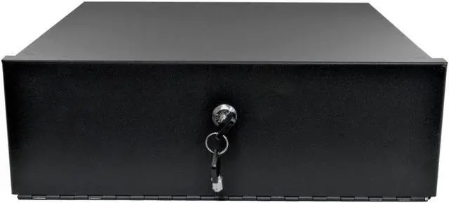 Alt view image 2 of 5 - heavy duty 15" x 15" x 5" dvr security lock box 16 gauge with exhaust fan for cctv security systems - black
