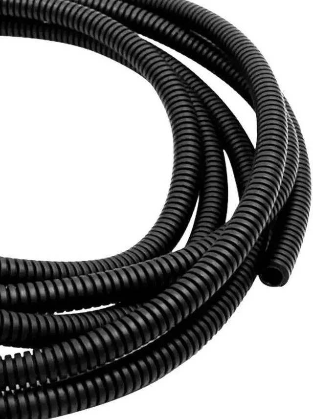 Alt view image 2 of 2 - Polyethylene Flexible Split Loom Tubing 1/4 Inch Diameter Coil Black (50 Ft)