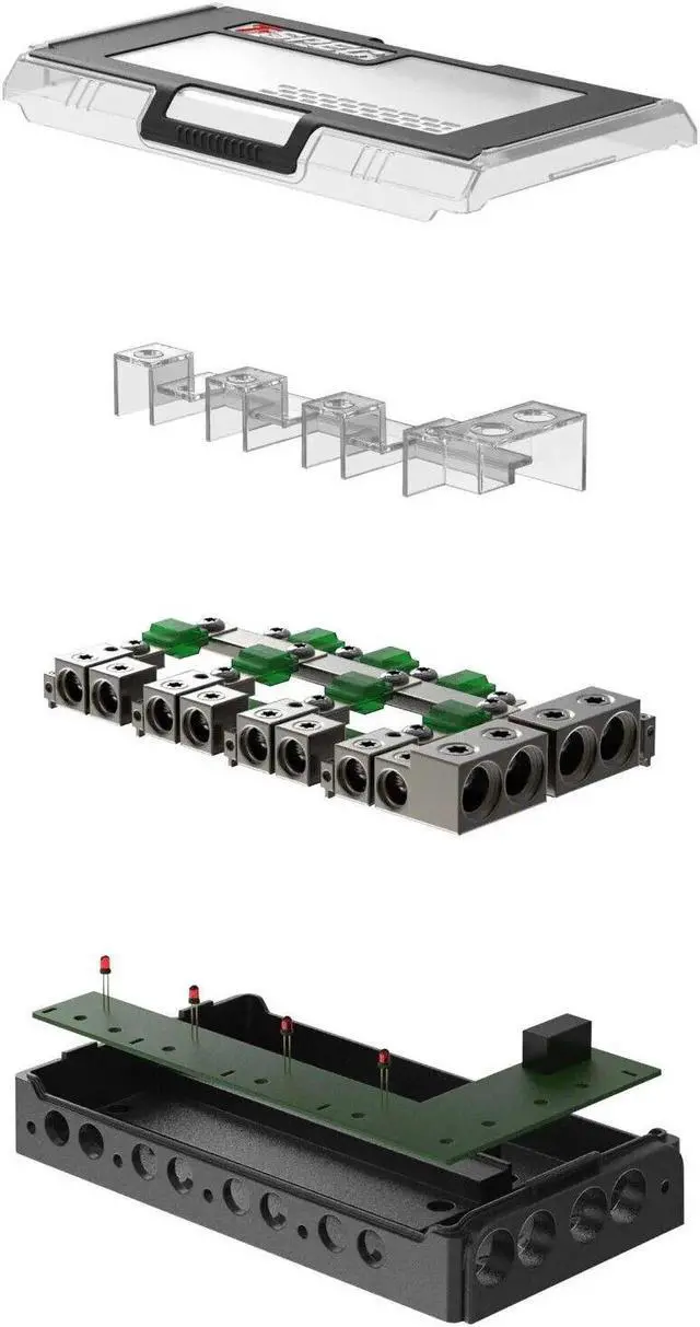 Alt view image 3 of 3 - T-Spec VBDB4 Dual Input 4-Way Power and Ground Distribution Block
