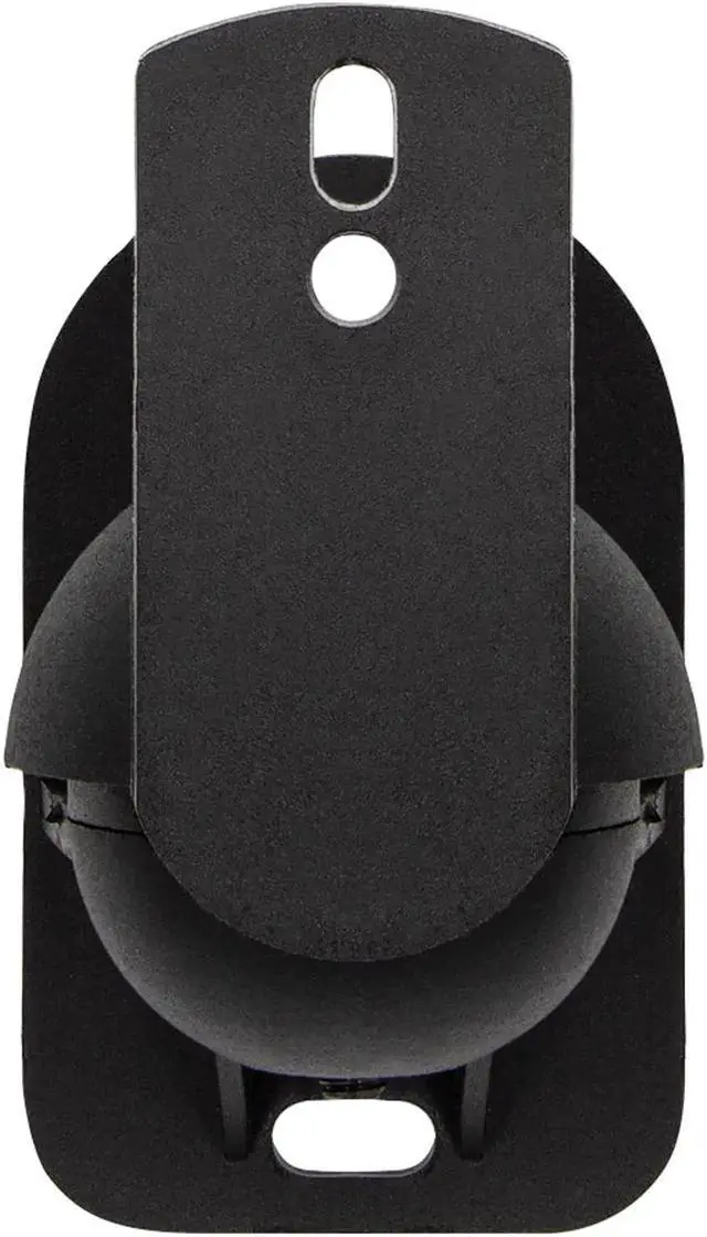 Alt view image 3 of 3 - Small Multi-Directional Satellite Speaker Wall Mount Brackets with Adjustable Pivot Black (Pair)