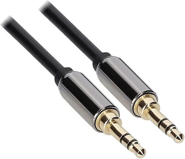 Alt view image 2 of 5 - 3.5mm Male to Male Stereo Audio AUX Cable Auxiliary 3ft for Car PC iPhone iPod Black (1 Pack)