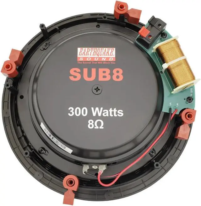 Alt view image 3 of 8 - Earthquake Sound SUB8 8? 8-Ohm 300 Watts MAX Passive In-Wall Subwoofer