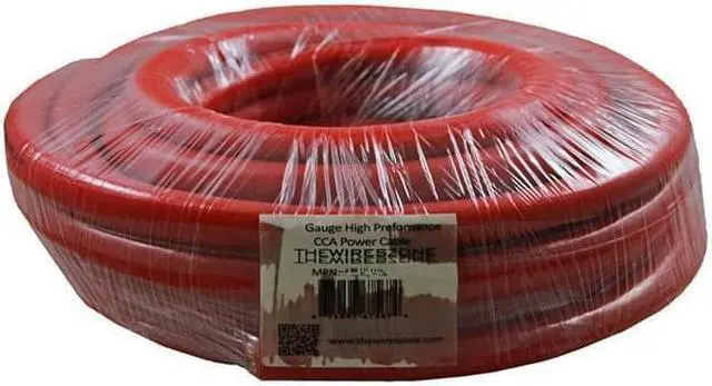 Alt view image 3 of 3 - 4 Gauge 25 Feet High Performance Amplifier Power Cable (Red)