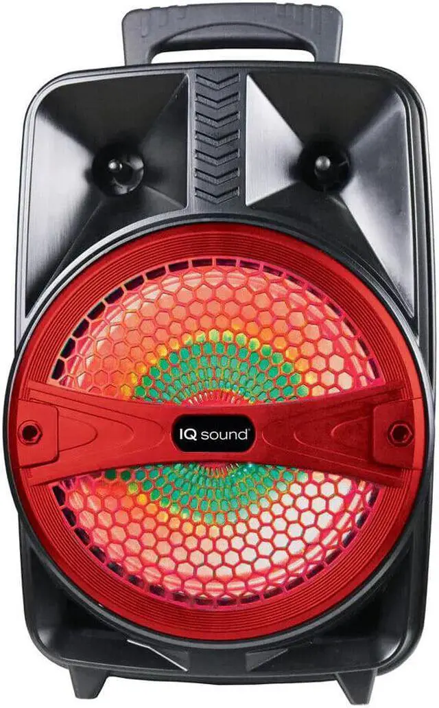 Main image of Supersonic IQ-2078DJBT 8 Tailgate Rechargeable 1000 Watts Portable Bluetooth Speaker (Red)