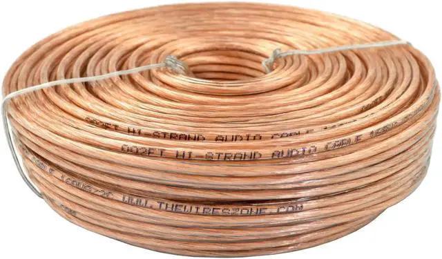 Alt view image 3 of 3 - 16 Gauge 2 Conductor 16/2 Clear  100ft Speaker Wire for Car/Home Audio
