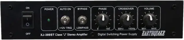 Alt view image 6 of 7 - Earthquake Sound XJ-300ST Compact 320W RMS 8 Ohms Class J Stereo amplifier