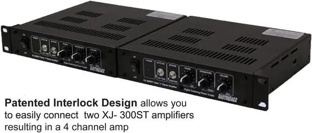 Alt view image 3 of 7 - Earthquake Sound XJ-300ST Compact 320W RMS 8 Ohms Class J Stereo amplifier