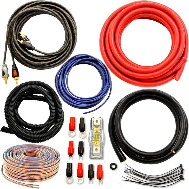 Main image of Car Audio 4 Gauge Flexible Wire & Cable Complete Amplifier Install Wiring Amp Kit